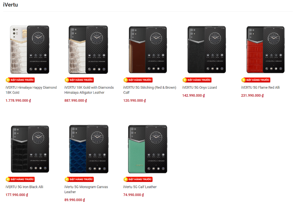 Điện thoại Vertu chính hãng không chỉ đơn thuần là thiết bị để nghe gọi mà nó còn là món phụ kiện hàng hiệu đắt giá của giới siêu giàu....