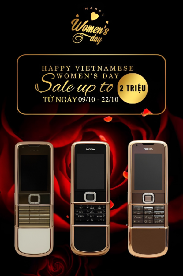 Giảm ngay 2 triệu khi mua Nokia 8800 nhân dịp 20/10