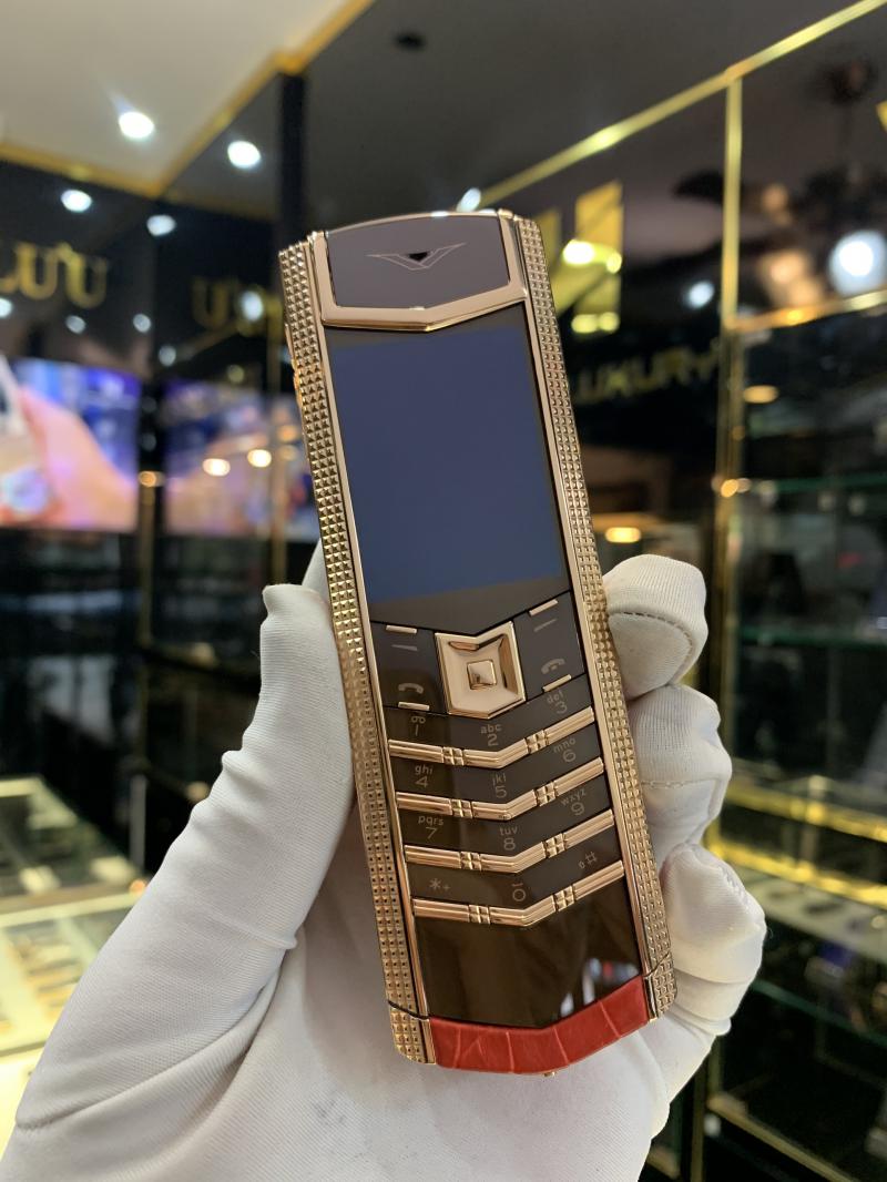 VERTU SIGNATURE S CLOUD ROSE GOLD CHOCOLATE