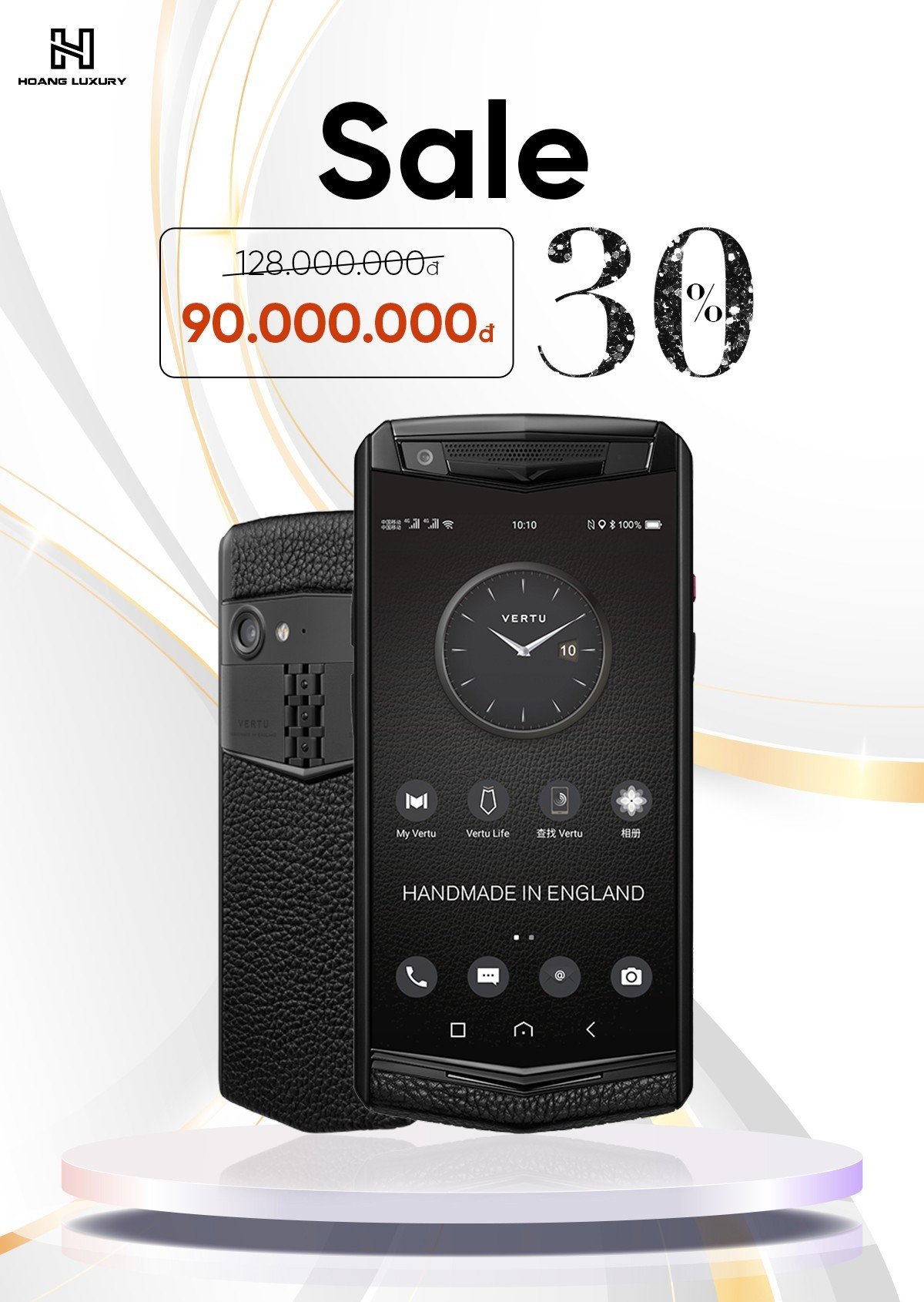 Vertu Aster P Black Calf New 2022