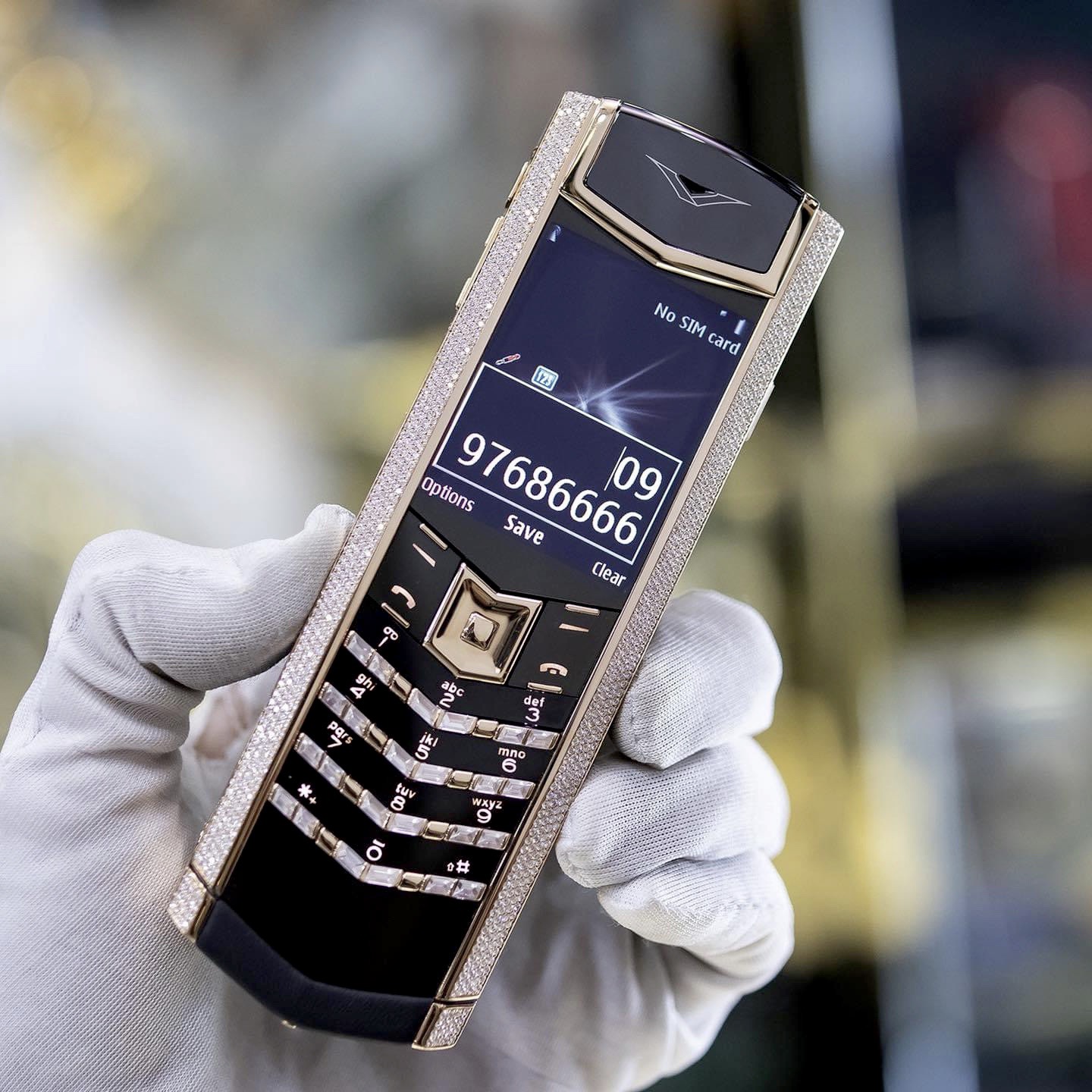 VERTU SIGNATURE S ROSE GOLD FULL DIAMOND - 500,000,000đ
