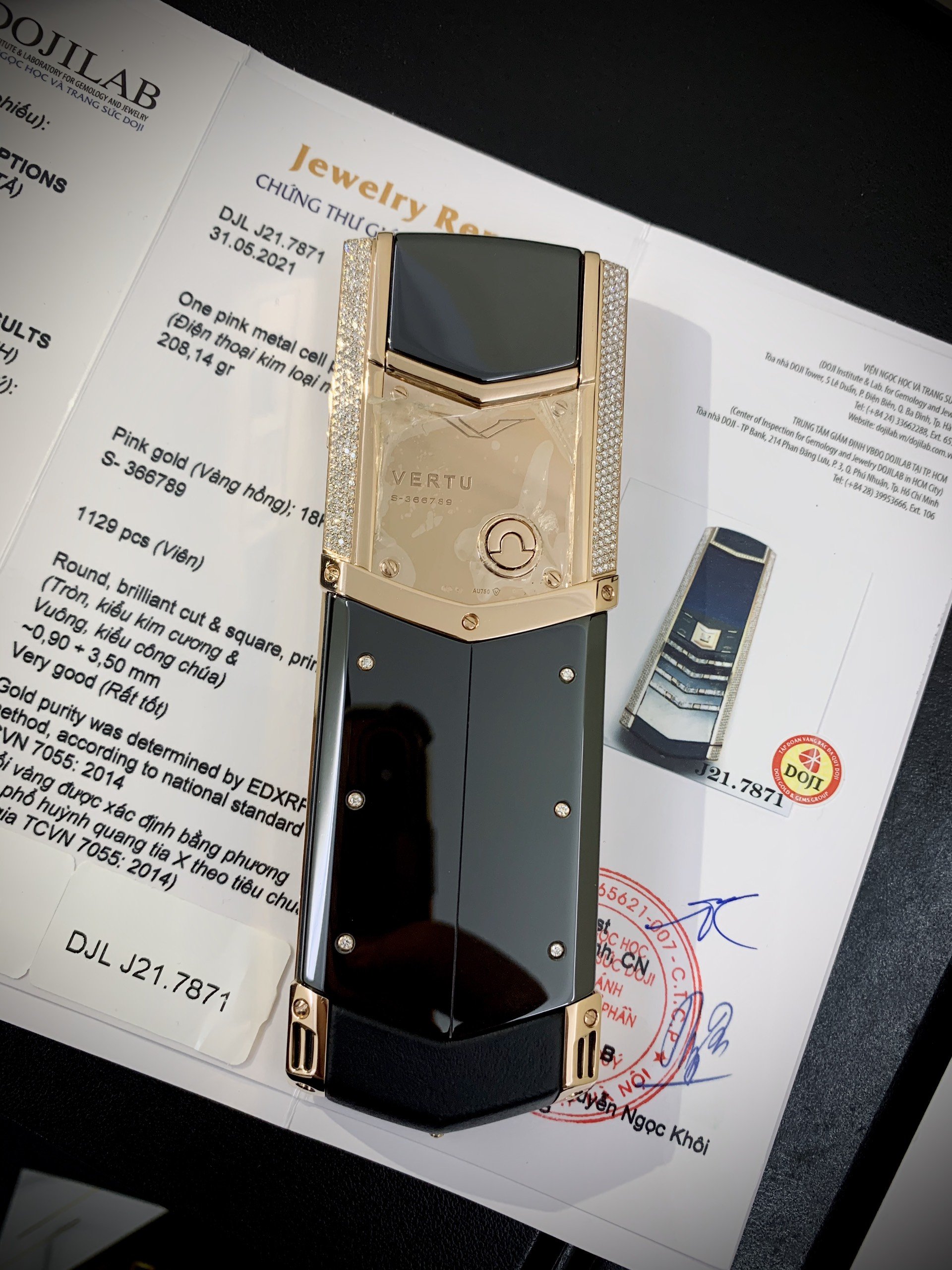VERTU SIGNATURE S ROSE GOLD - 850,000,000đ