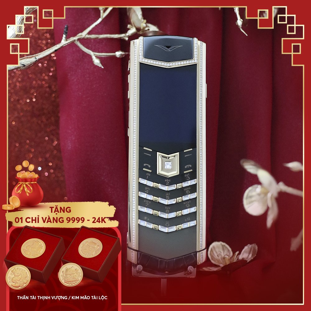 VERTU SIGNATURE S VÀNG KHỐI DIAMONDS