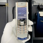 Vertu Signature S Pure Silver Blue Aligator Diamond
