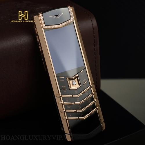 Signature S Rose Gold Mix Diamond