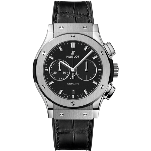 Hublot Classic Fusion Chronograph Titanium Automatic Black Dial Men's Watch 42mm
