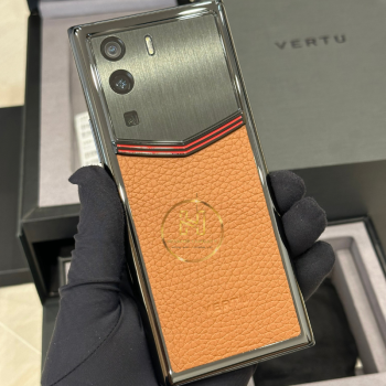 VERTU METAVERTU ENAMELED CALF LEATHER ORANGE 5G WEB3 PHONE