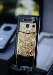 Lướt Full Set - METAVERTU 2 Generation Custom Golden Carved Floral Decoration with Alligator Black