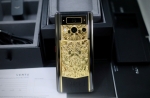 Lướt Full Set - METAVERTU 2 Generation Custom Golden Carved Floral Decoration with Alligator Black