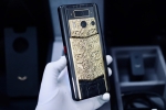 Lướt Full Set - METAVERTU 2 Generation Custom Golden Carved Floral Decoration with Alligator Black