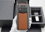 METAVERTU 2ND GENERATION CALF LEATHER WEB3 AI PHONE - BROWN
