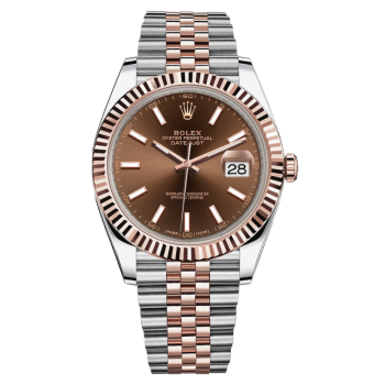 Rolex Datejust 41mm Steel & Everose Gold Chocolate Dial 126331