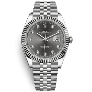 Rolex Datejust White Gold Oyster Steel Diamond 126334