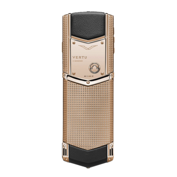 Signature S Clous De Paris Rose Gold