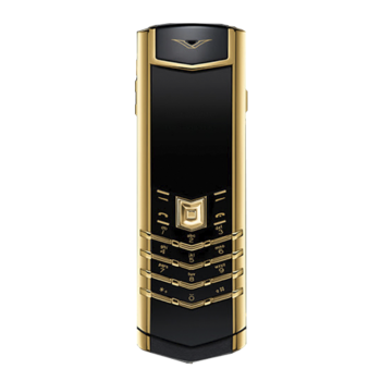 Signature S Yellow Gold Ceramic