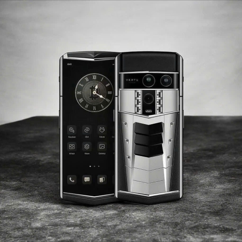 Vertu Agent Q Silver Quality Kit Titanium Silver SuperCar Ink Jade Black