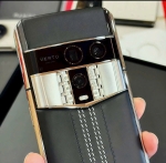Vertu Agent Q Silver Regular Set Black Quilted Stitch (Pure Black) Calf 1TB