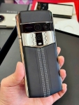 Vertu Agent Q Silver Regular Set Black Quilted Stitch (Pure Black) Calf 1TB