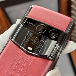 Vertu Agent Q-Black Regular Set-Wine Red Quilted Stitch Pure Wine Red Calf-1TB-HW