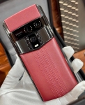 Vertu Agent Q-Black Regular Set-Wine Red Quilted Stitch Pure Wine Red Calf-1TB-HW