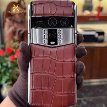 Vertu Agent Q Silver Advanced Set Amber Brown Alli 1TB