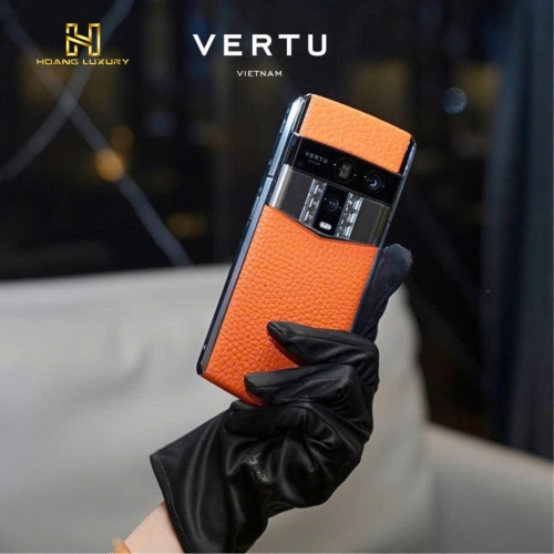 Vertu Agent Q Silver Calfskin Radiant Phoenix