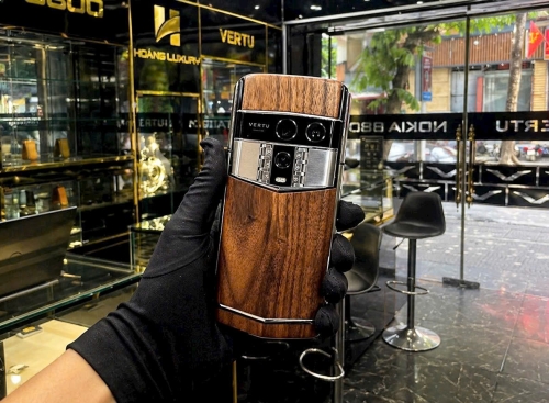 Vertu Agent Q Silver Advanced Set Black Walnut 1TB