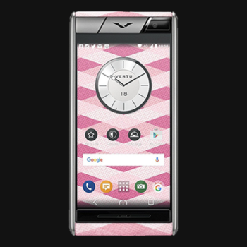 VERTU ASTER PINK CHERVON MỚI 100%